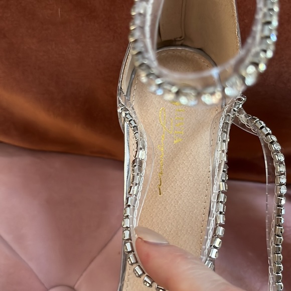 Sexy silver sandals NIB OLIVIA Ferguson a 10 - Picture 7 of 13